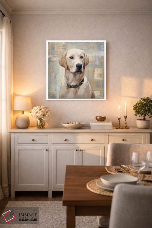 تابلو دکوراتیو لابرادور رتریور اثر کری راجرز - D4W