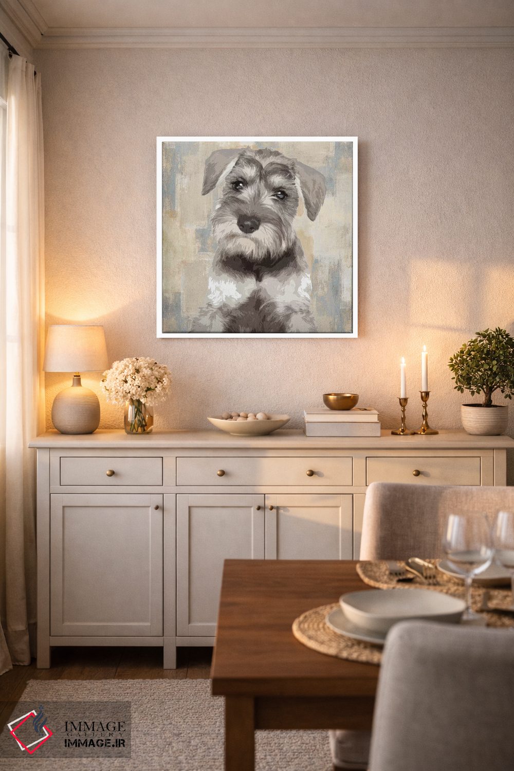 تابلو دکوراتیو اشناوزر مینیاتوری اثر کری راجرز - D5W