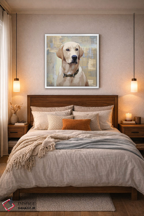 تابلو دکوراتیو لابرادور رتریور اثر کری راجرز - D5W