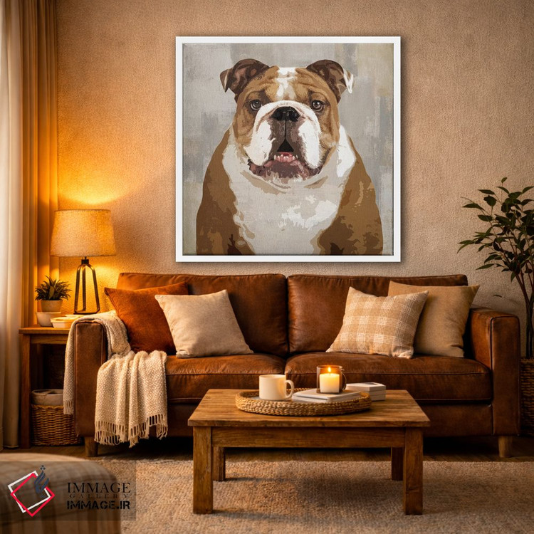 تابلو دکوراتیو بولداگ اثر کری راجرز - D1W