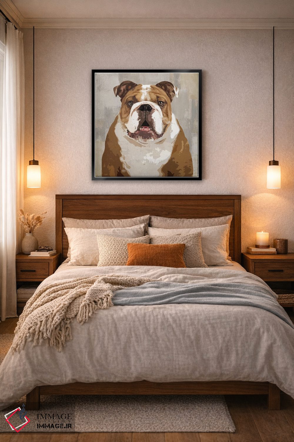 تابلو دکوراتیو بولداگ اثر کری راجرز - D6B