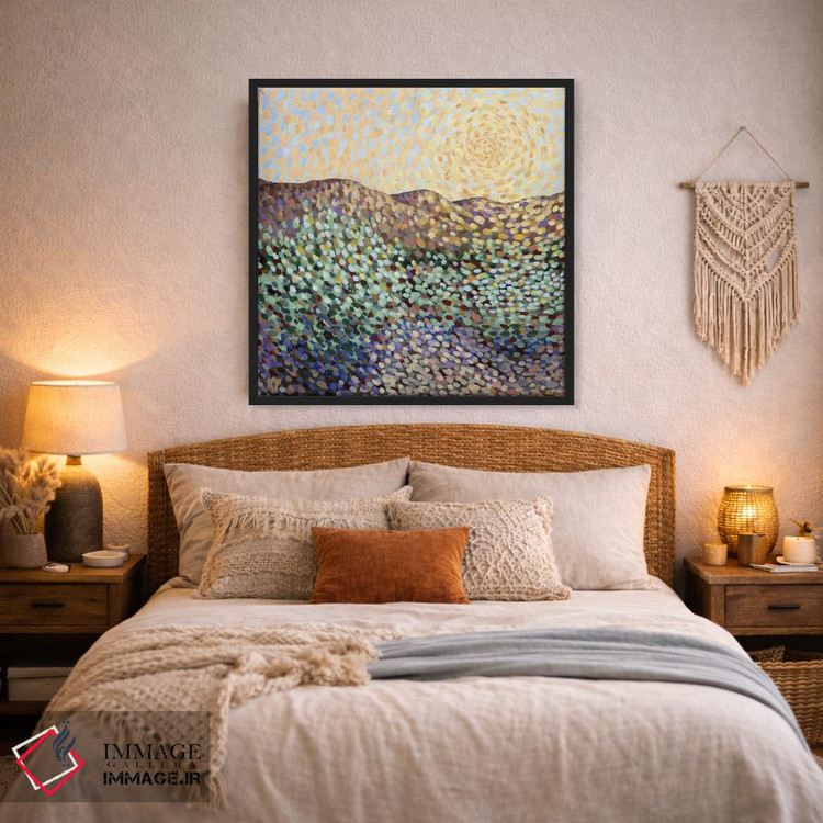 تابلو دکوراتیو نور درخشان اثر کریستن لی - D5B