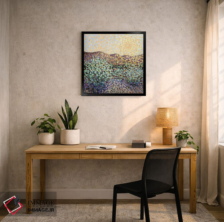 تابلو دکوراتیو نور درخشان اثر کریستن لی - D6B