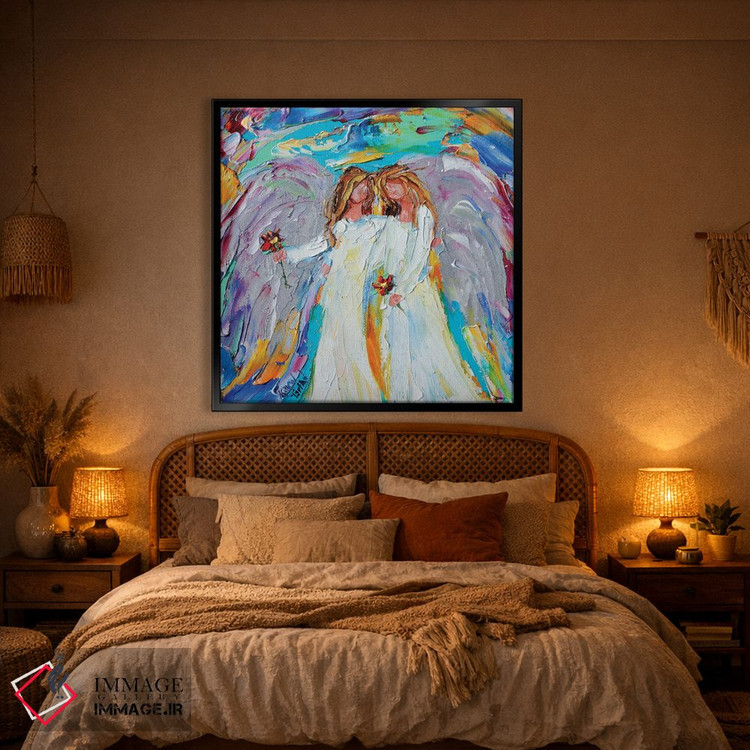 تابلو دکوراتیو فرشتگان دوست اثر کارن تارلتون - D1B