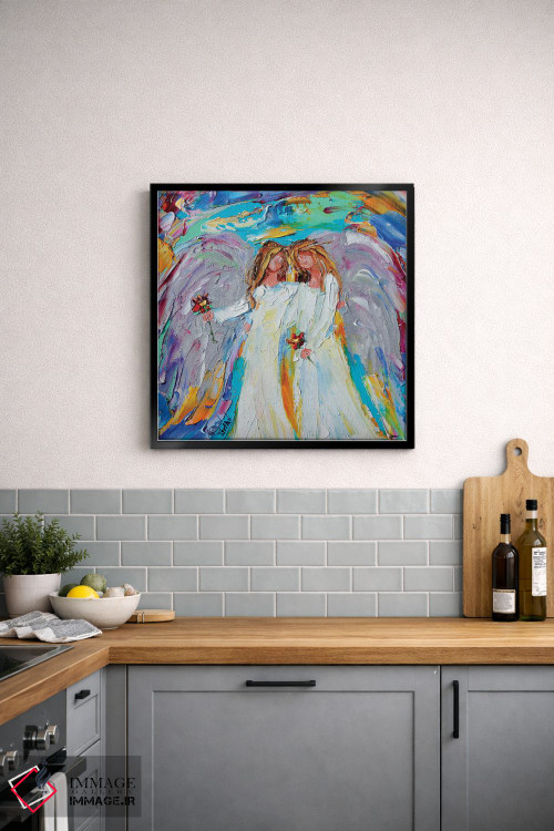 تابلو دکوراتیو فرشتگان دوست اثر کارن تارلتون - D4B