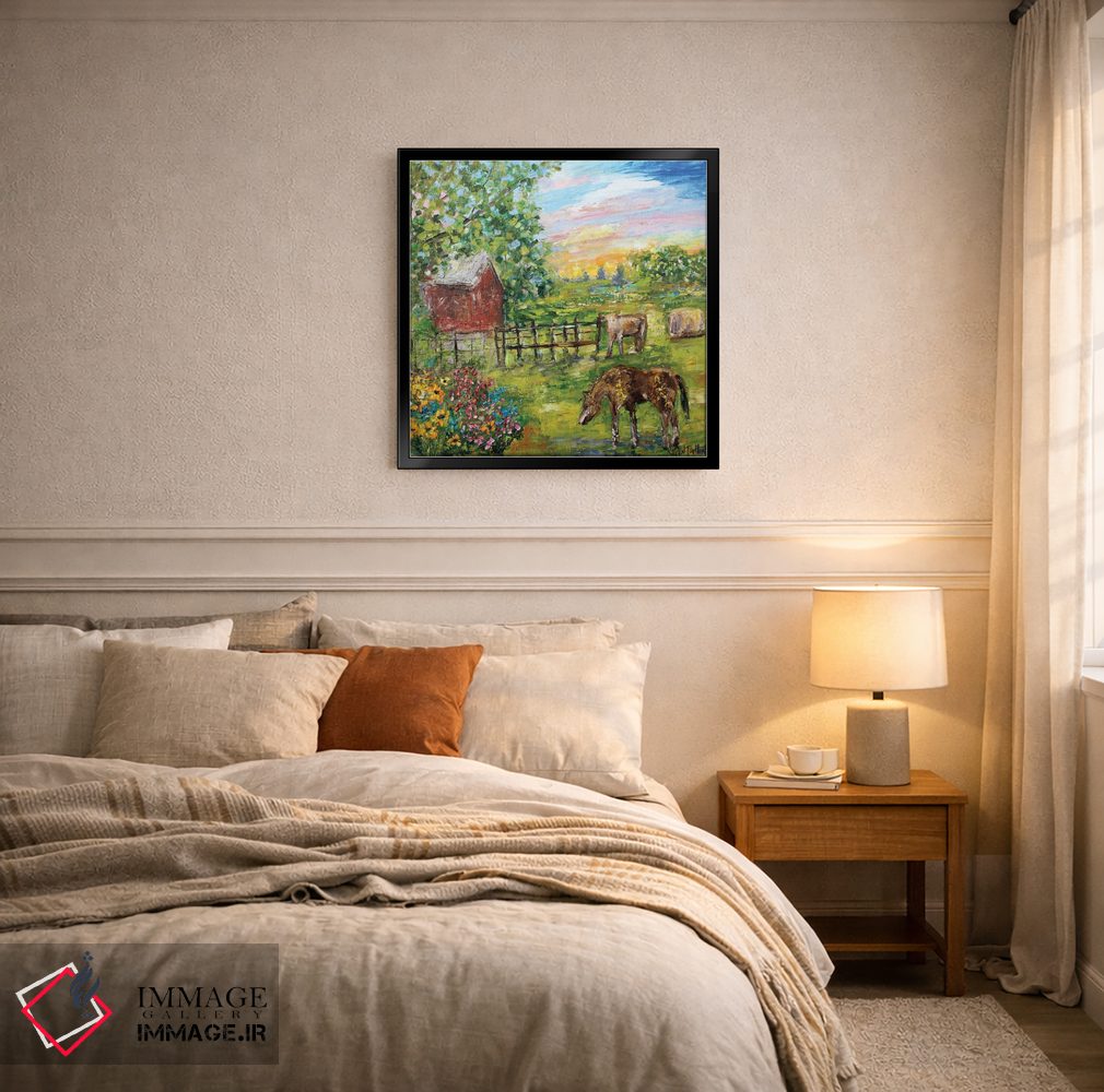 تابلو دکوراتیو روزی در مزرعه اثر کارن تارلتون - D6B