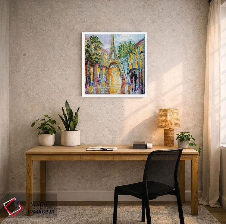 تابلو دکوراتیو خاطره ای از پاریس اثر کارن تارلتون - D3W
