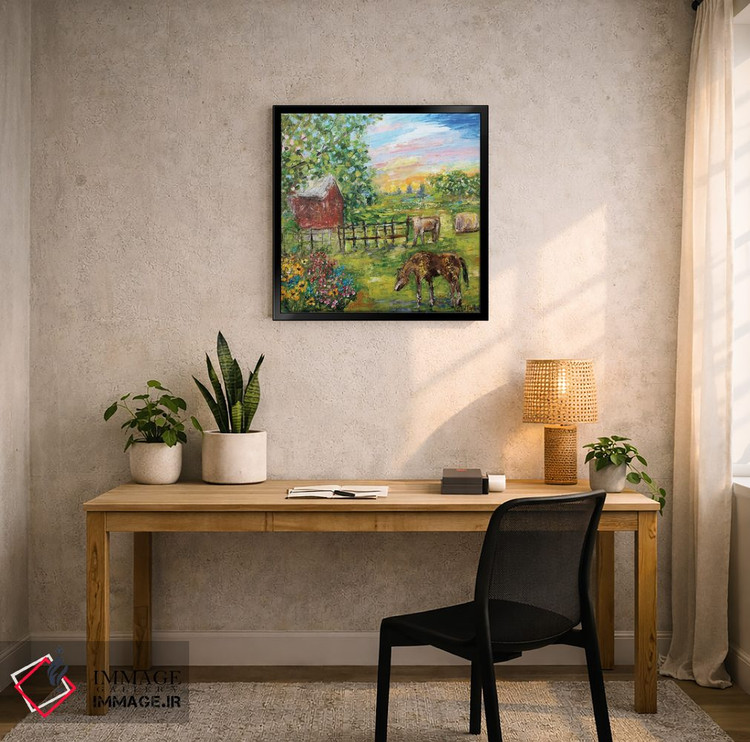 تابلو دکوراتیو روزی در مزرعه اثر کارن تارلتون - D5B
