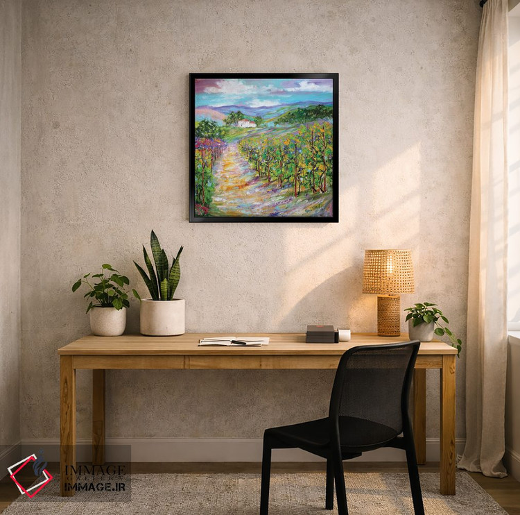 تابلوی نقاشی روغن اصل دره ناپا کالیفرنیا اثر کارن تارلتون - D5B