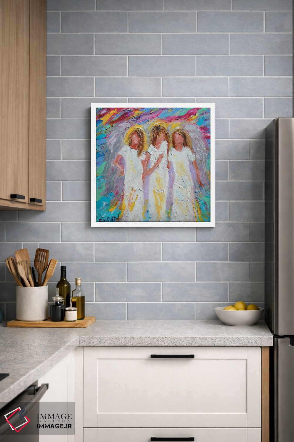 تابلو دکوراتیو دوستان فرشته اثر کارن تارلتون - D3W