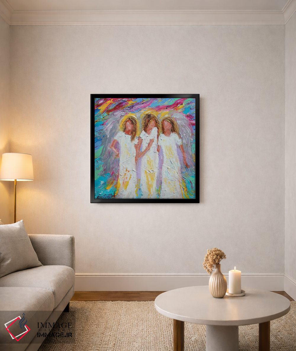 تابلو دکوراتیو دوستان فرشته اثر کارن تارلتون - D4B