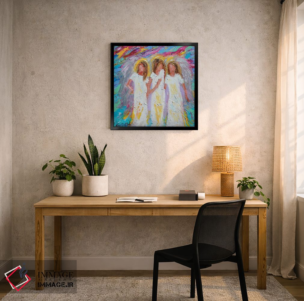 تابلو دکوراتیو دوستان فرشته اثر کارن تارلتون - D6B