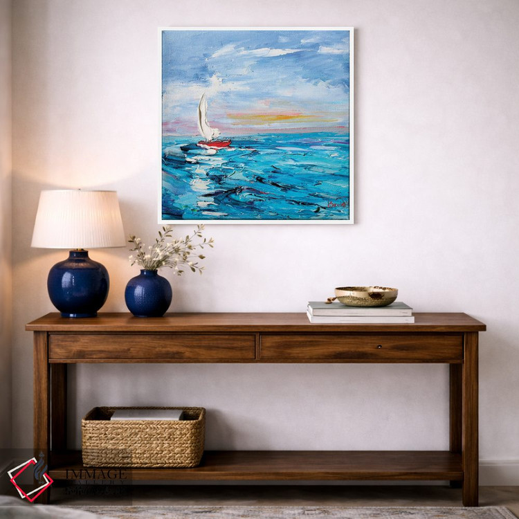 تابلو دکوراتیو قایق بادبانی اثر کارن تارلتون - D3W