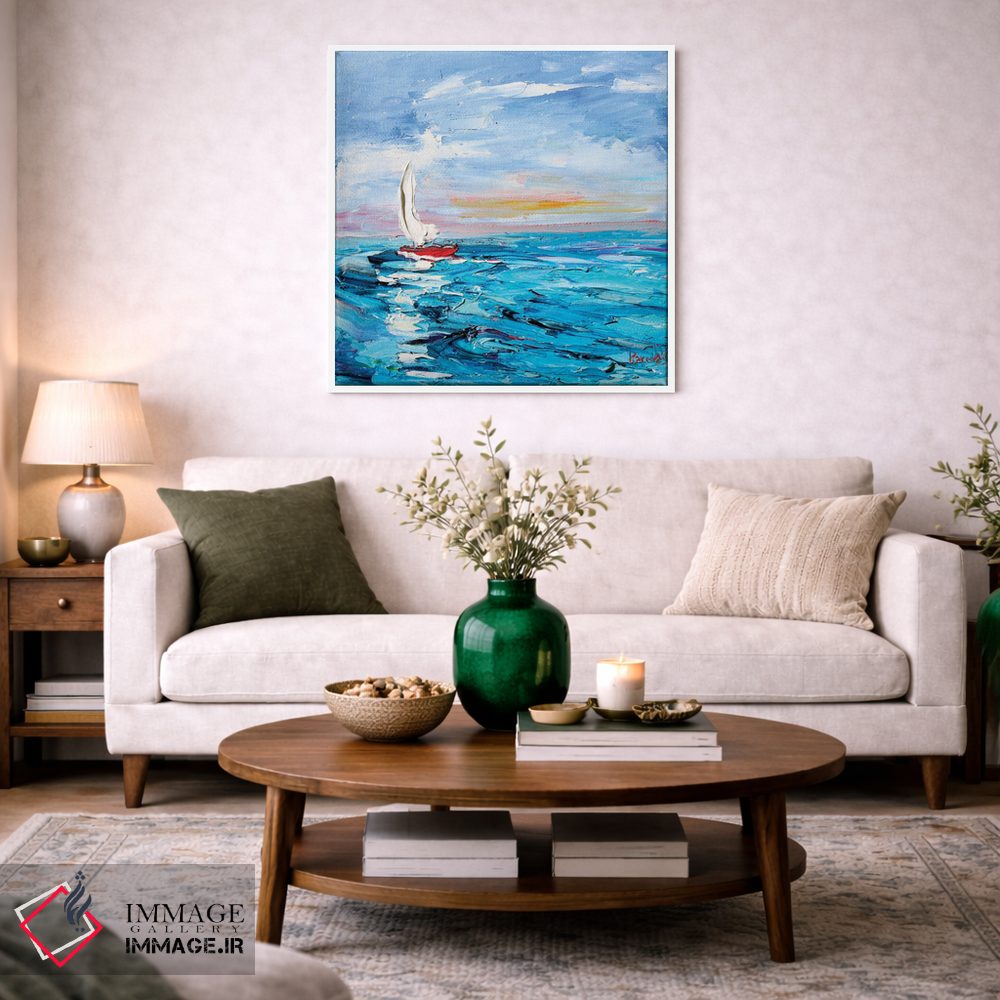تابلو دکوراتیو قایق بادبانی اثر کارن تارلتون - D2W