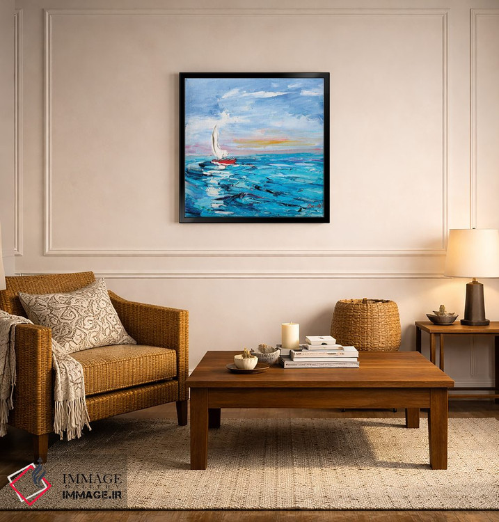 تابلو دکوراتیو قایق بادبانی اثر کارن تارلتون - D6B