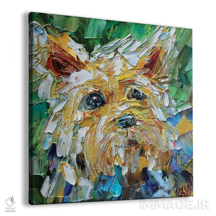 تابلو دکوراتیو یورکی اثر کارن تارلتون - نمای پرسپکتیو محصول