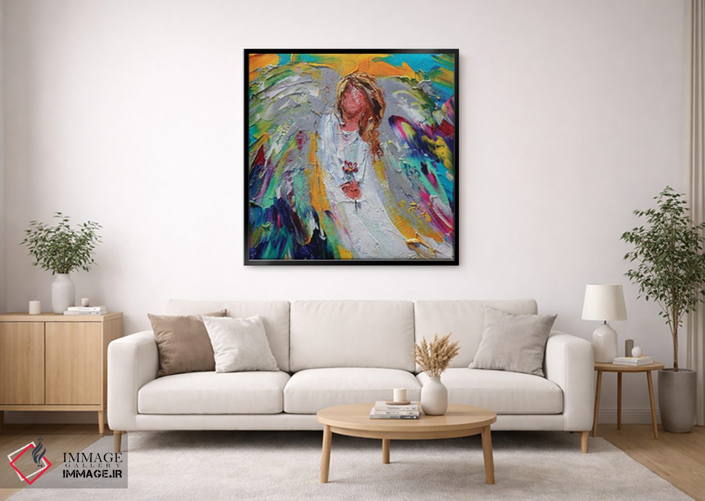تابلو دکوراتیو فرشته بهاری شادی اثر کارن تارلتون - D2B