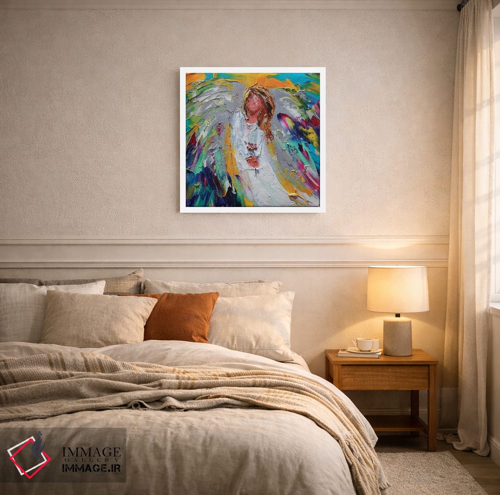 تابلو دکوراتیو فرشته بهاری شادی اثر کارن تارلتون - D5W