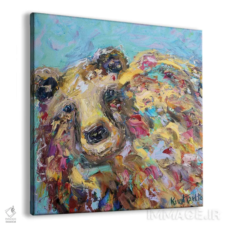 تابلو دکوراتیو خرس اثر کارن تارلتون - نمای پرسپکتیو محصول