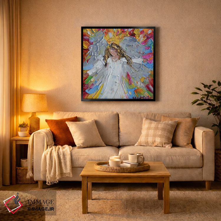 تابلو دکوراتیو شادی فرشته اثر کارن تارلتون - D3B