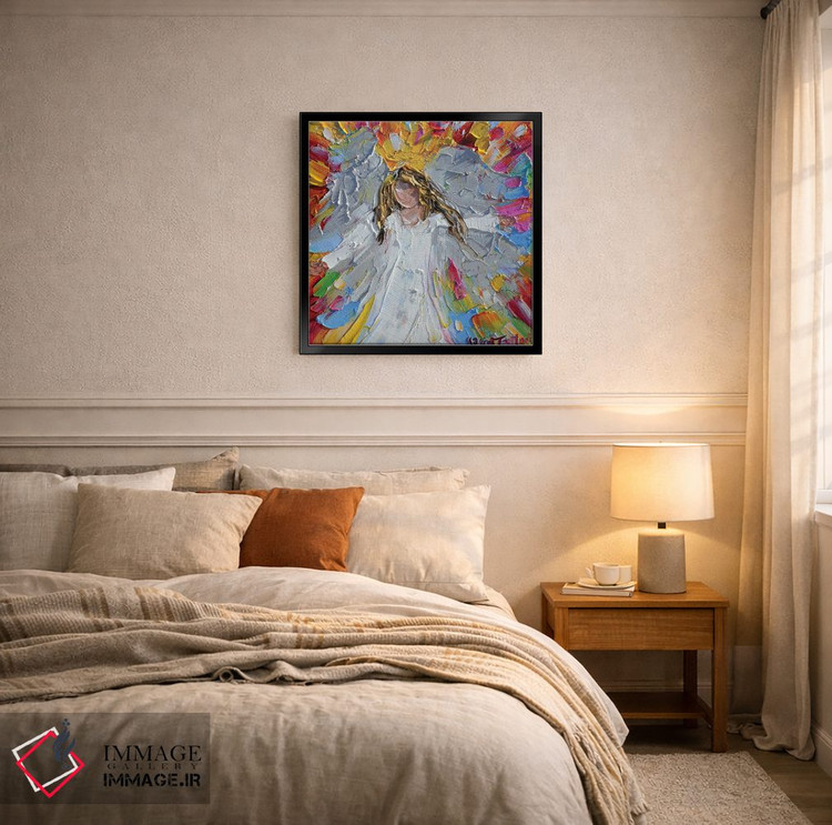 تابلو دکوراتیو شادی فرشته اثر کارن تارلتون - D6B