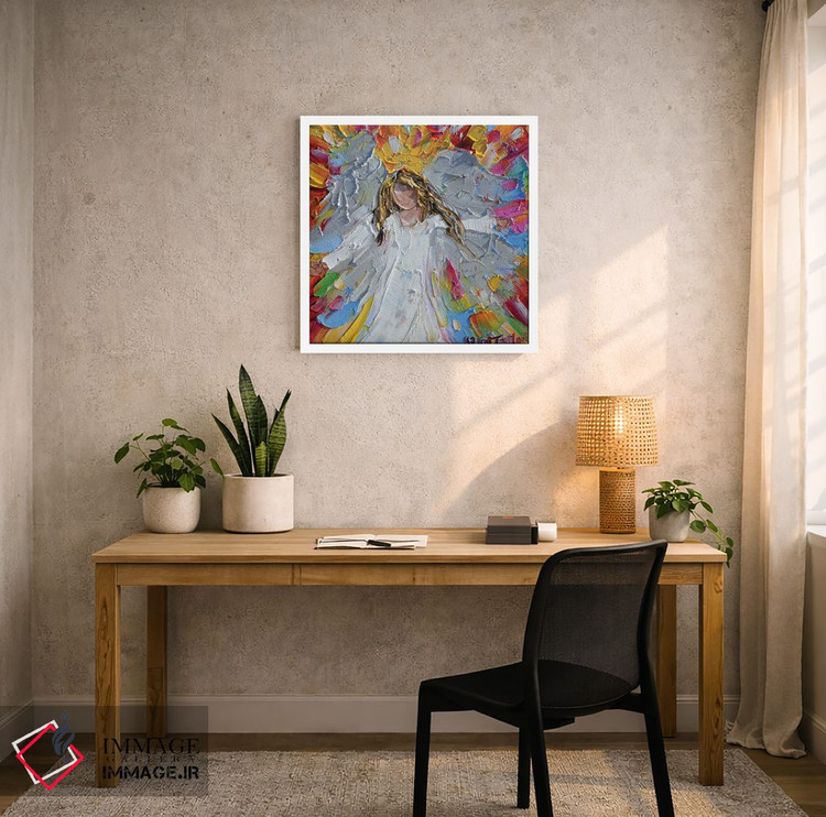 تابلو دکوراتیو شادی فرشته اثر کارن تارلتون - D4W