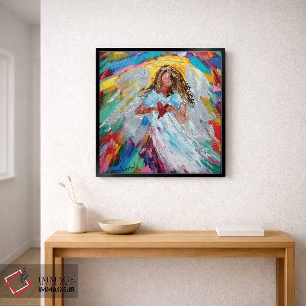 تابلو دکوراتیو فرشته قلبم اثر کارن تارلتون - D2B