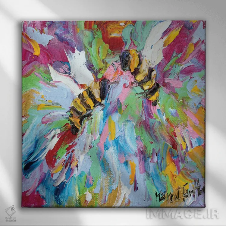 تابلو دکوراتیو شاد باش اثر کارن تارلتون - نمای روبهرو روی دیوار