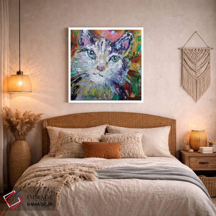 تابلو دکوراتیو عشق گربه ای اثر کارن تارلتون - D2W