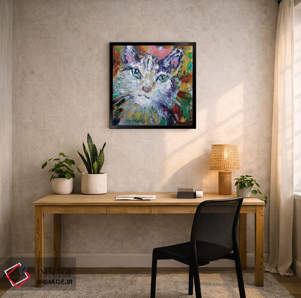 تابلو دکوراتیو عشق گربه ای اثر کارن تارلتون - D5B
