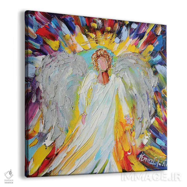 تابلو دکوراتیو فرشته مادربزرگ اثر کارن تارلتون - نمای پرسپکتیو محصول