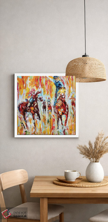 تابلو دکوراتیو زوزه سم ها در دربی کنتاکی اثر کارن تارلتون - D3W