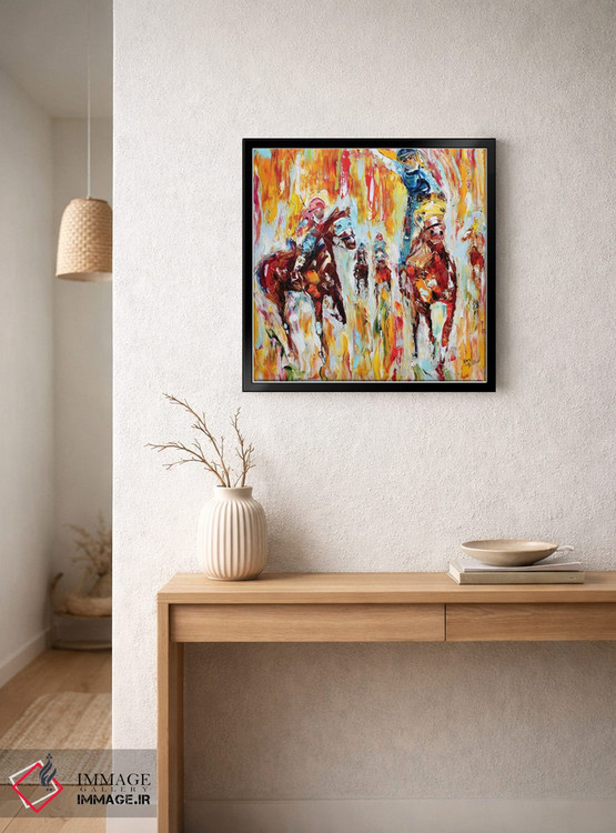 تابلو دکوراتیو زوزه سم ها در دربی کنتاکی اثر کارن تارلتون - D6B