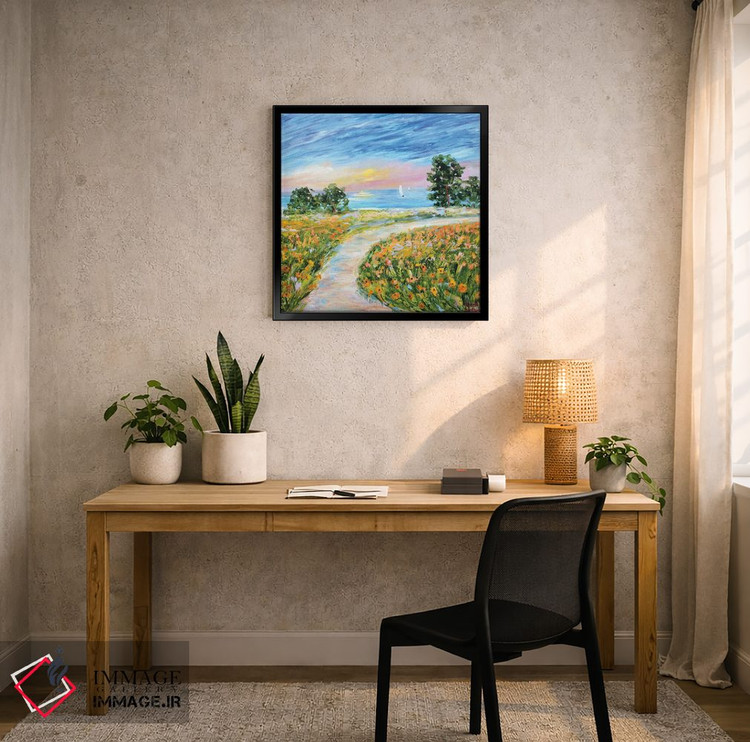 تابلو دکوراتیو شقایق های ساحلی اثر کارن تارلتون - D6B