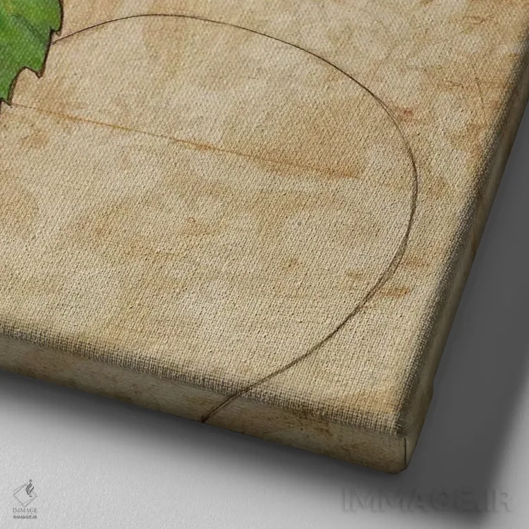 تابلو دکوراتیو محاصره کردن اثر کارن سیکیه - نمای نزدیک بافت بوم