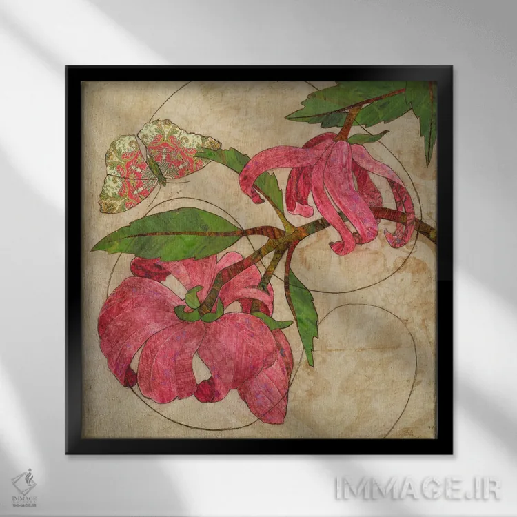 تابلو دکوراتیو محاصره کردن اثر کارن سیکیه - نمای قابدار مشکی