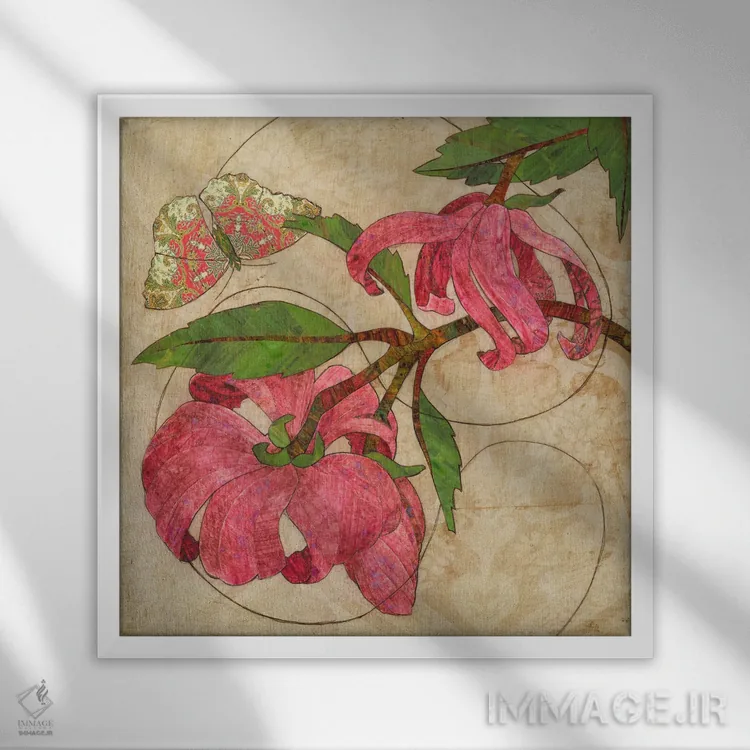 تابلو دکوراتیو محاصره کردن اثر کارن سیکیه - نمای قابدار سفید