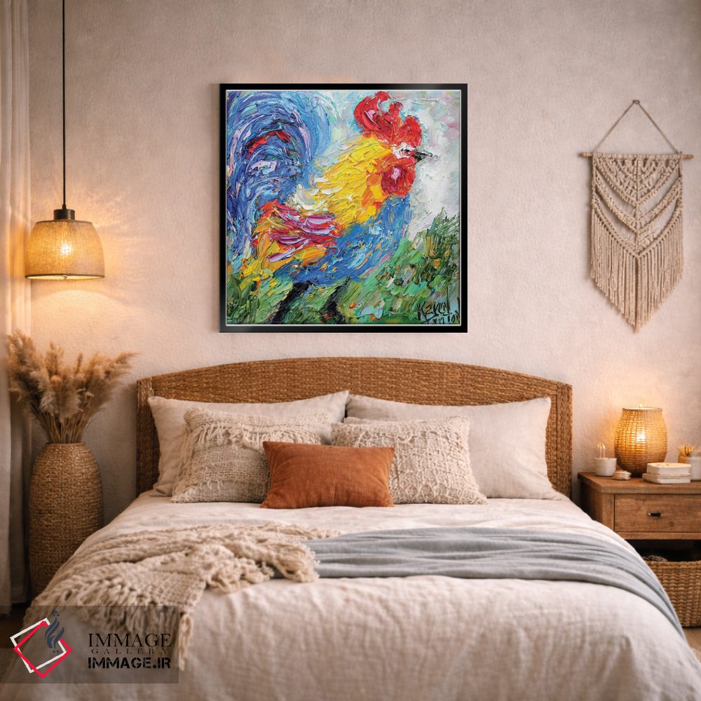 تابلو دکوراتیو خروس کوچک اثر کارن تارلتون - D4B