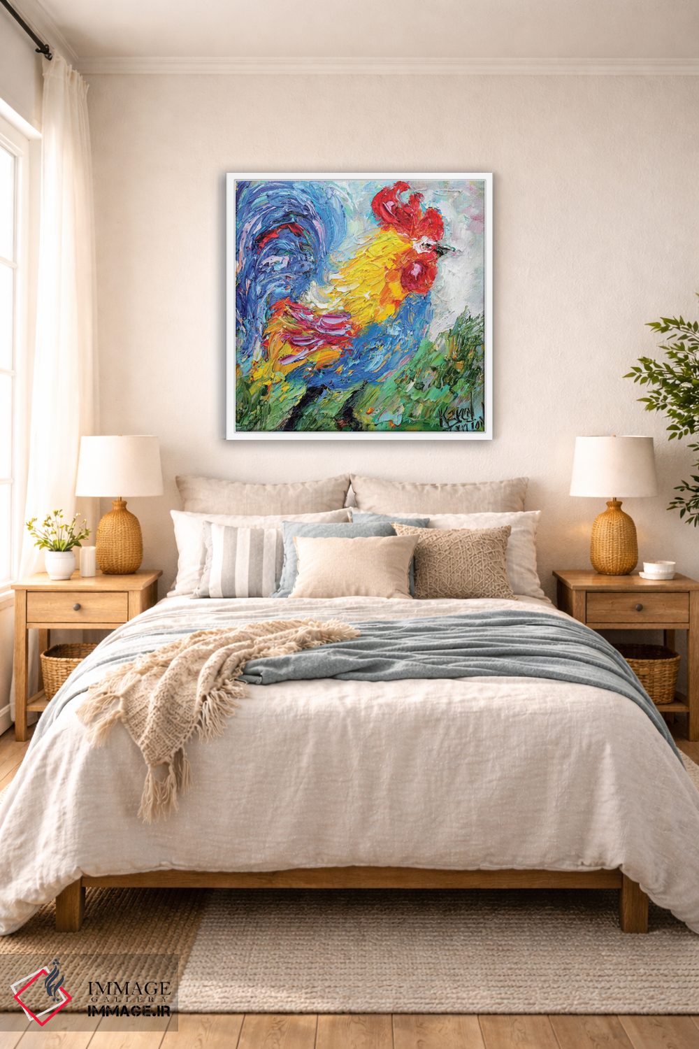 تابلو دکوراتیو خروس کوچک اثر کارن تارلتون - D5W