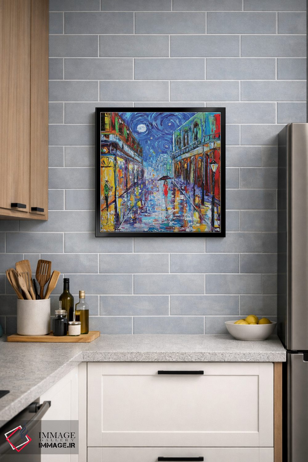 تابلو دکوراتیو ماه در محله فرانسوی نیواورلئان اثر کارن تارلتون - D5B