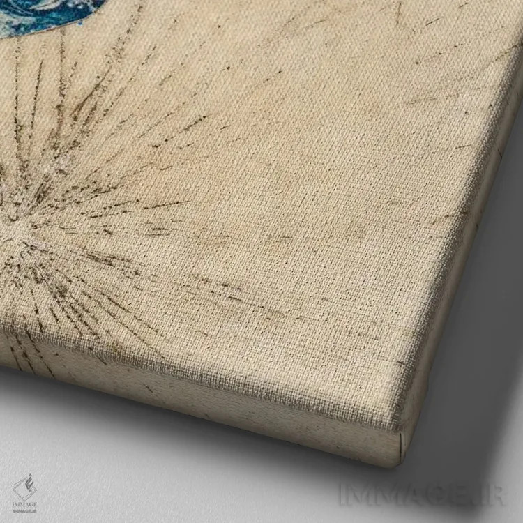 تابلو دکوراتیو جادو اثر کارن سیکیه - نمای نزدیک بافت بوم