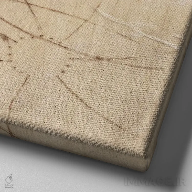 تابلو دکوراتیو پری ساوند اثر کارن سیکیه - نمای نزدیک بافت بوم