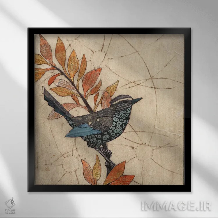 تابلو دکوراتیو پری ساوند اثر کارن سیکیه - نمای قابدار مشکی