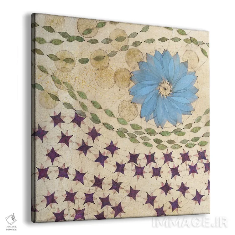 تابلو دکوراتیو پنل مرکزی چندجهانی اثر کارن سیکیه - نمای پرسپکتیو محصول