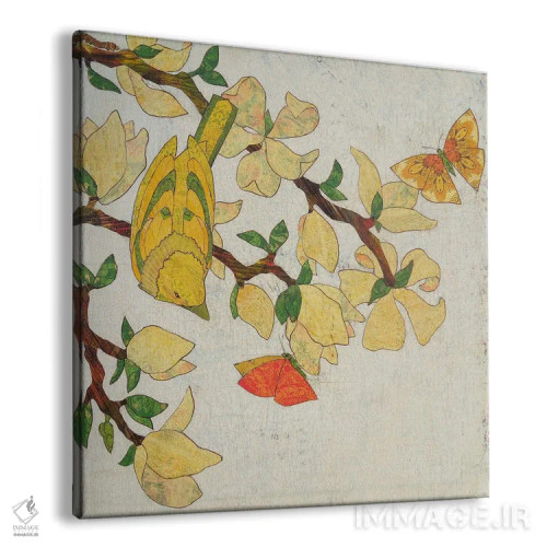 تابلو دکوراتیو داستان پرنده زرد اثر کارن سیکیه - نمای پرسپکتیو محصول