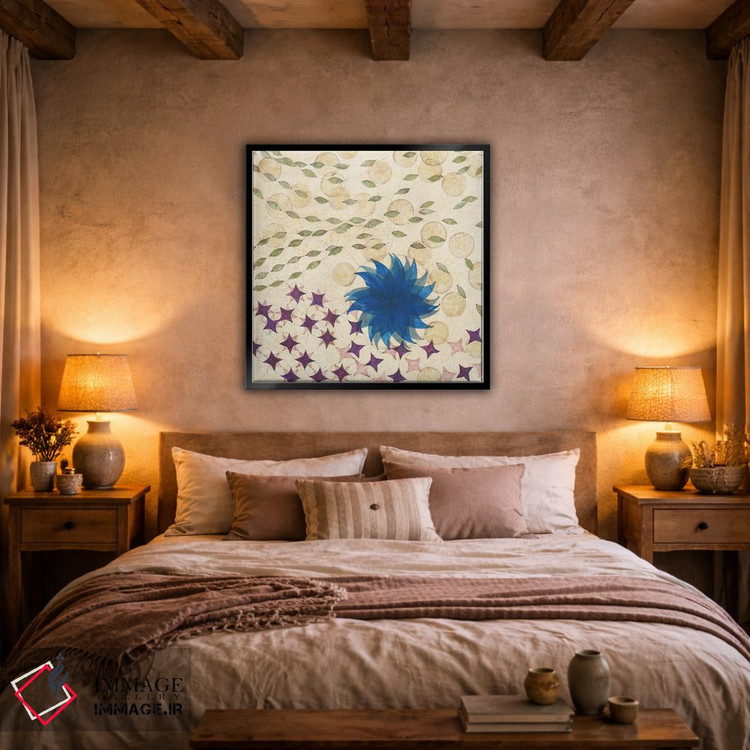 تابلو دکوراتیو پنل راست چندجهانی اثر کارن سیکیه - D4B