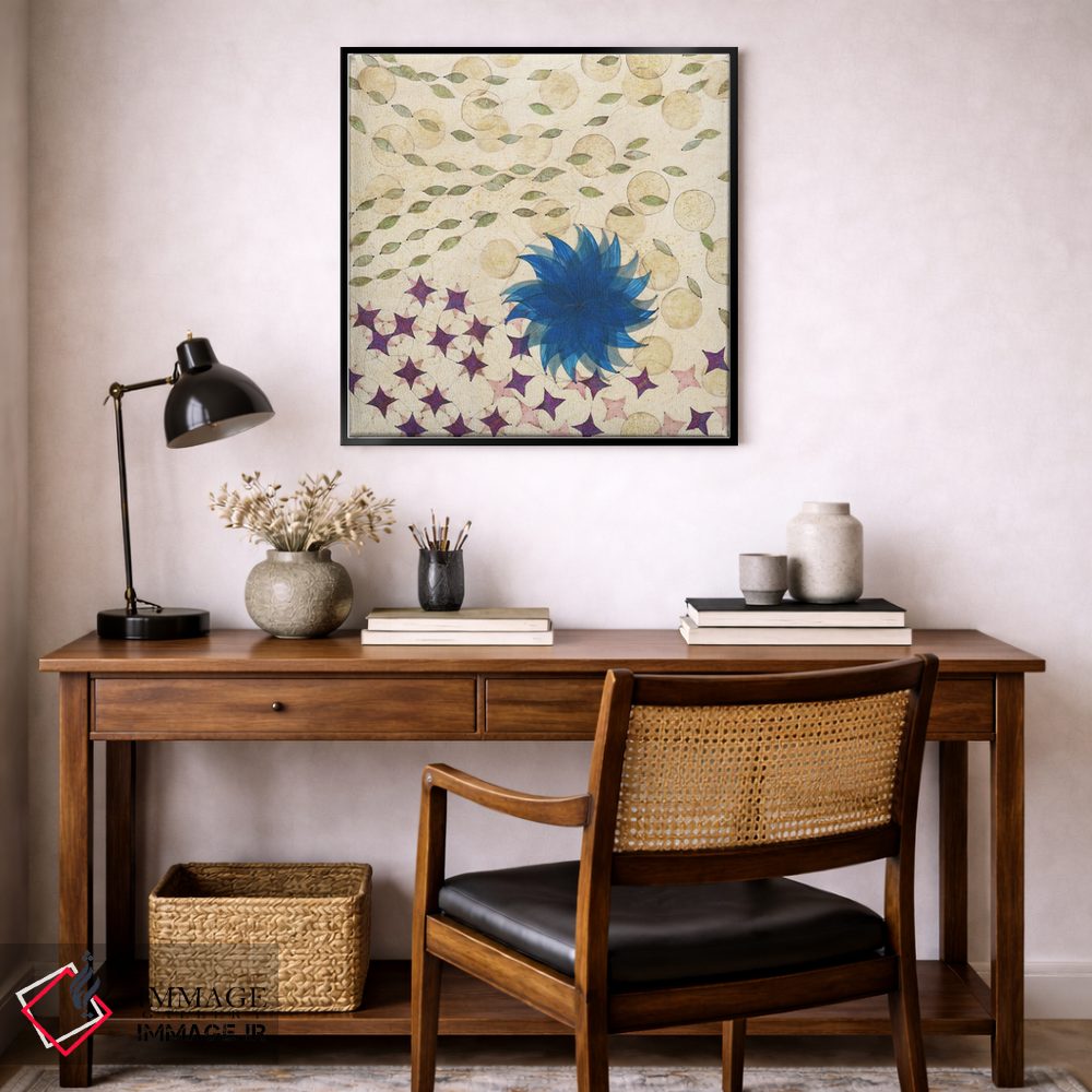 تابلو دکوراتیو پنل راست چندجهانی اثر کارن سیکیه - D6B