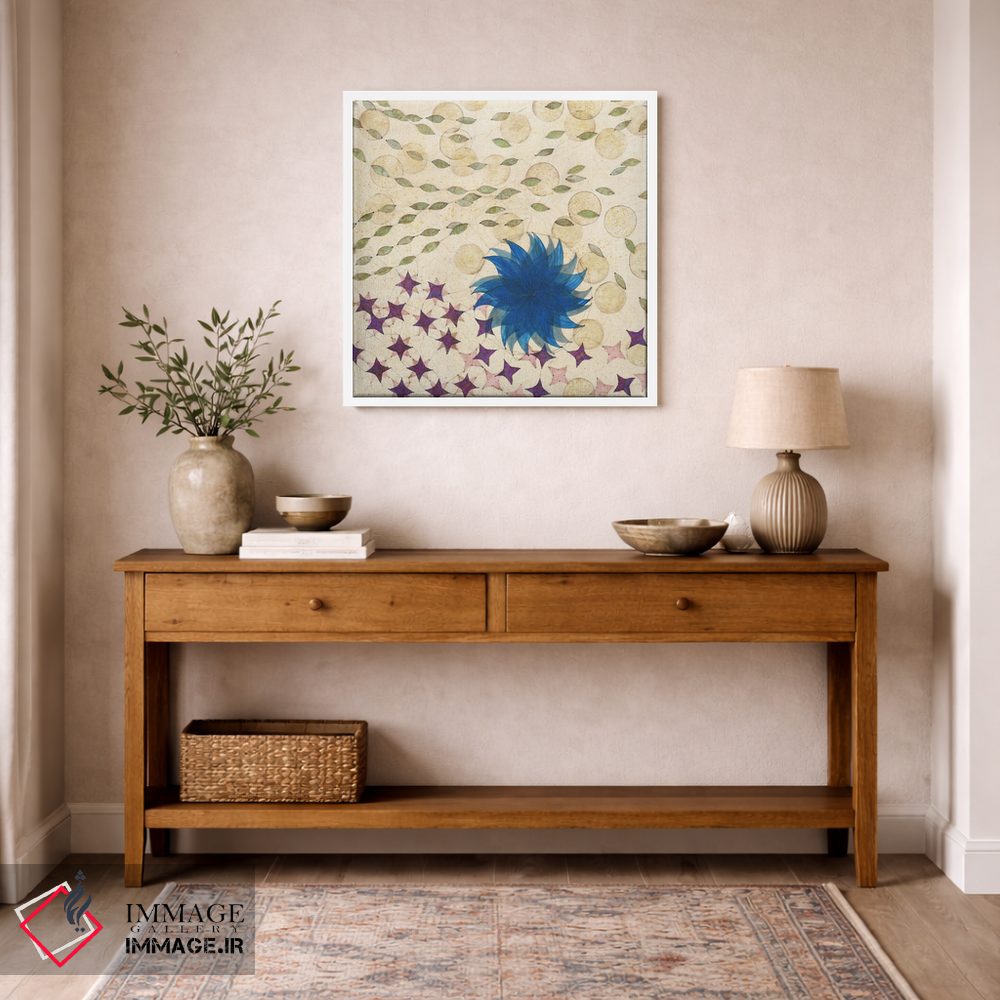 تابلو دکوراتیو پنل راست چندجهانی اثر کارن سیکیه - D5W