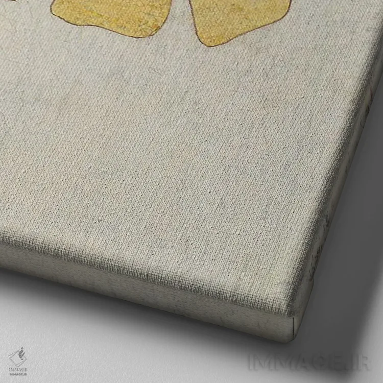 تابلو دکوراتیو داستان پرنده زرد اثر کارن سیکیه - نمای نزدیک بافت بوم