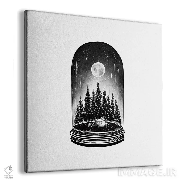 تابلو دکوراتیو ماجراجویی حفظ شده اثر کاری سلون - نمای پرسپکتیو محصول